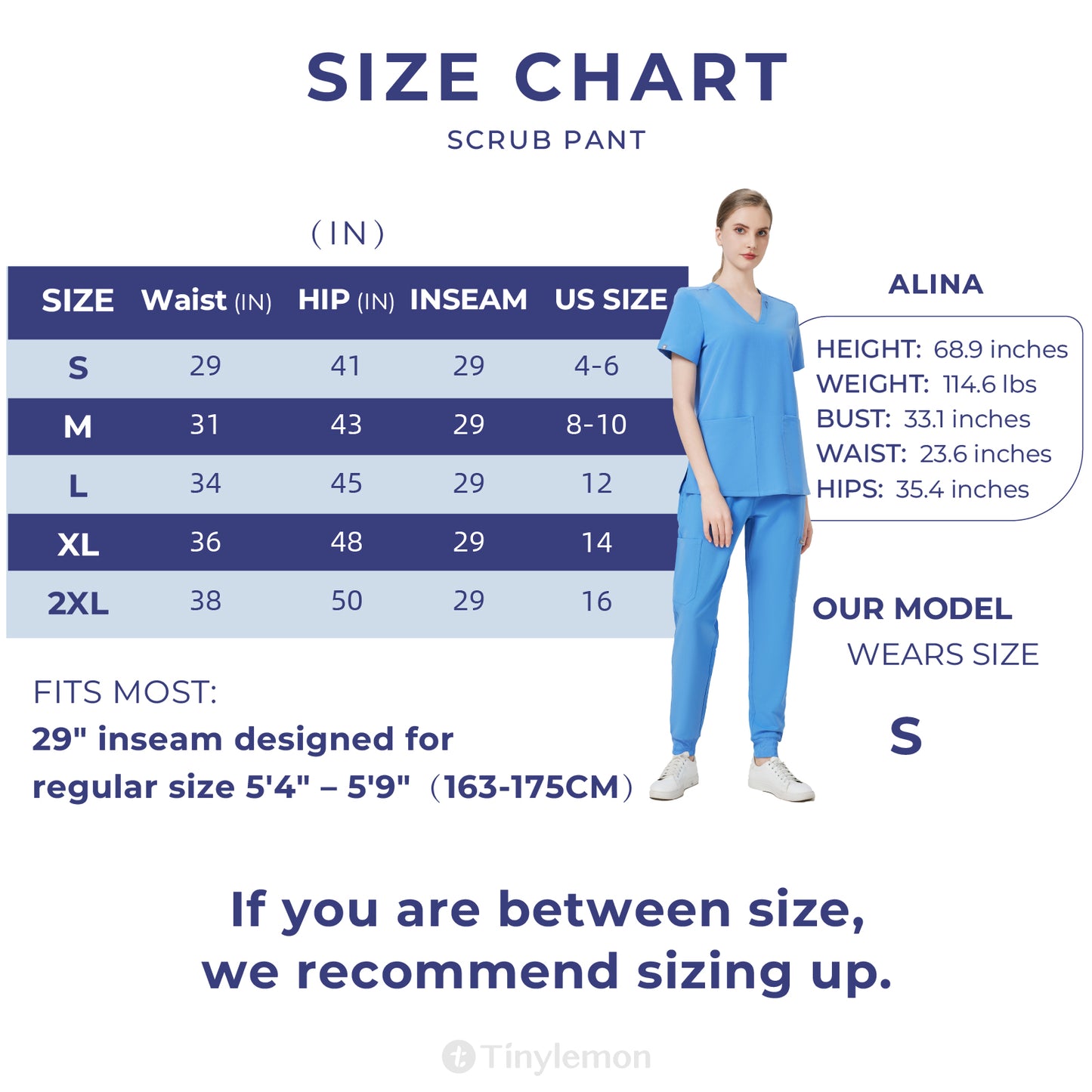 Scrub Pants for Women - Black