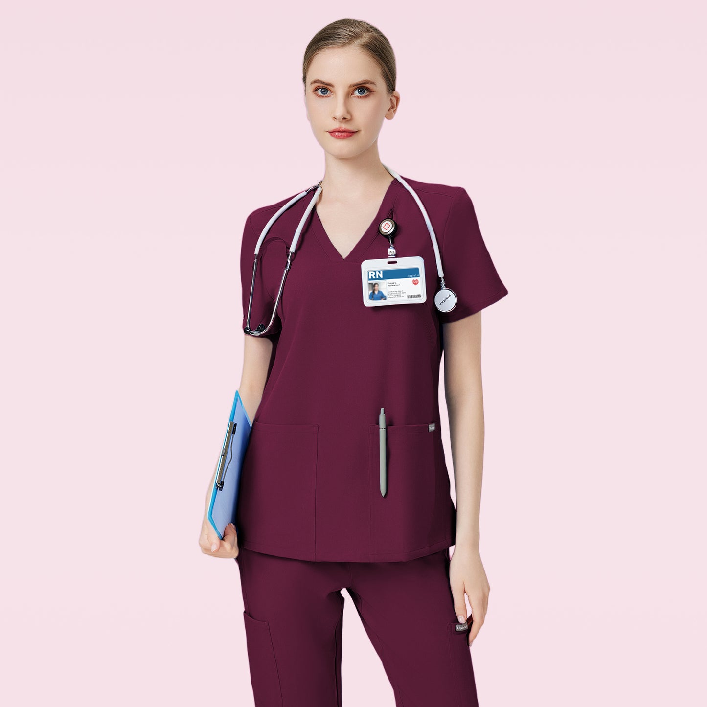 Tinylemon Scrub suit for Women 8 pockets
