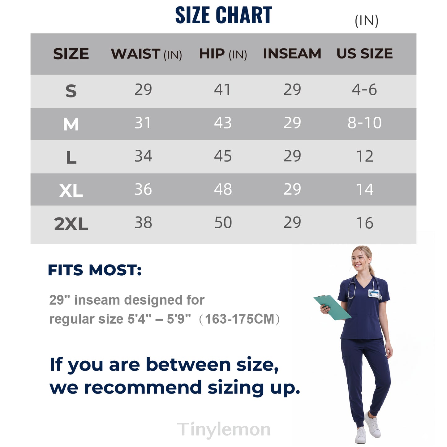 Scrub Pants for Women - Navy Blue