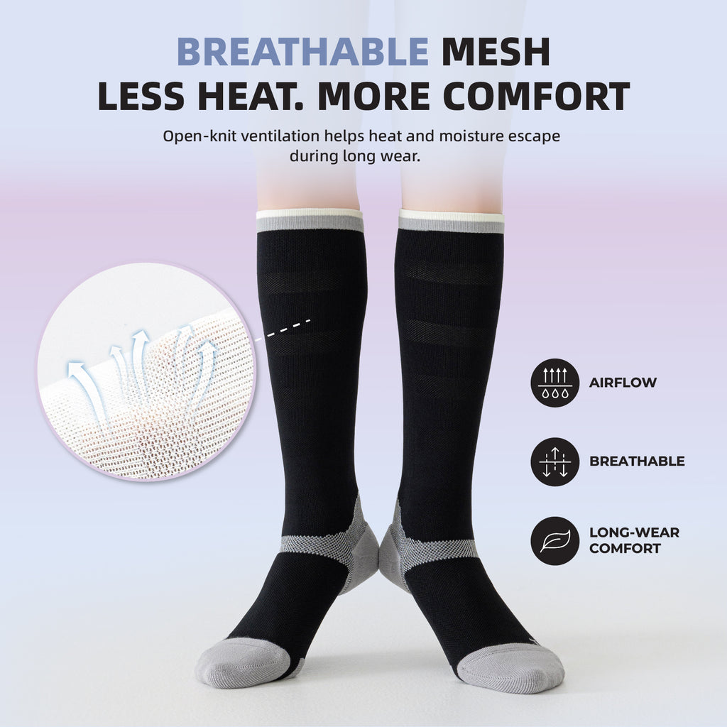 2 Pairs Graduated Compression Socks