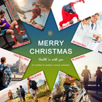 6 Pairs Compression Socks – Christmas