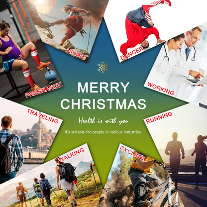 6 Pairs Compression Socks – Christmas