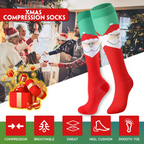 6 Pairs Compression Socks – Christmas