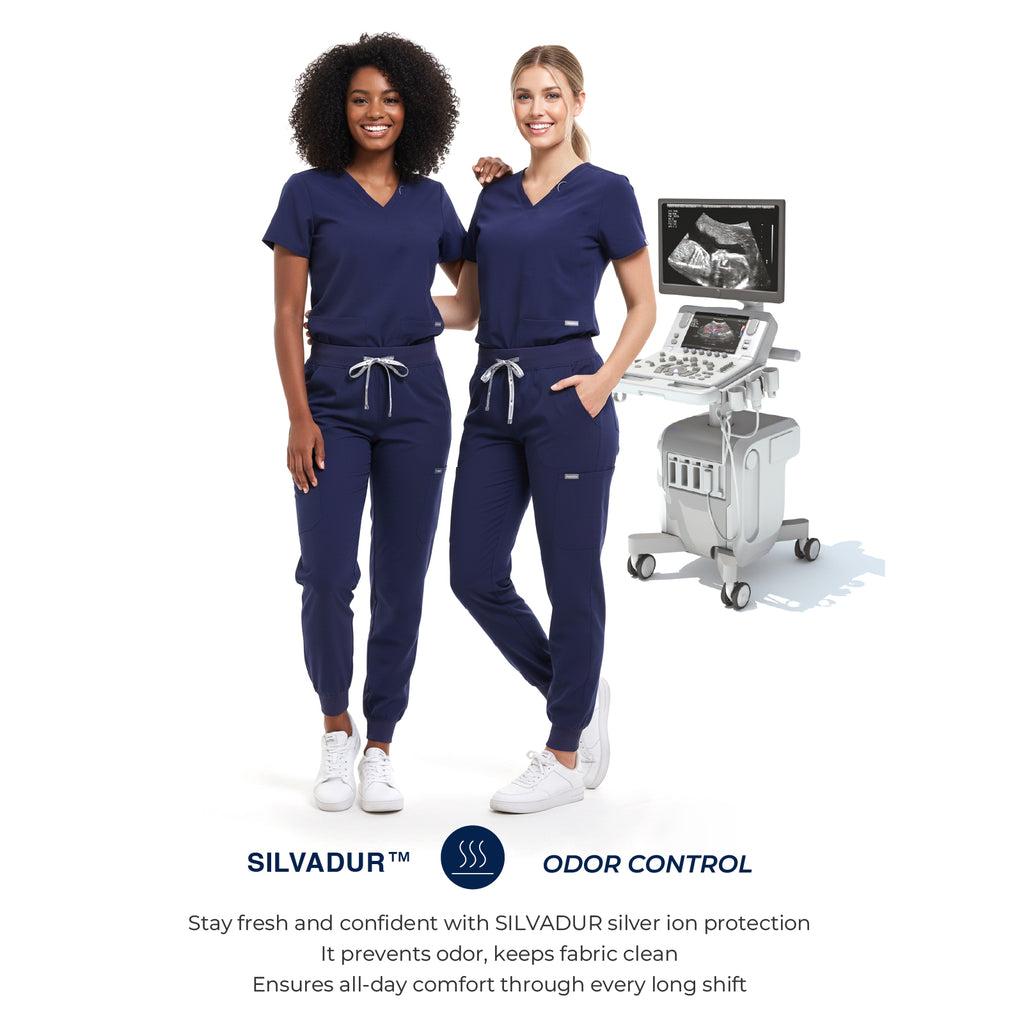 Scrub Set for Women-12 Pockets