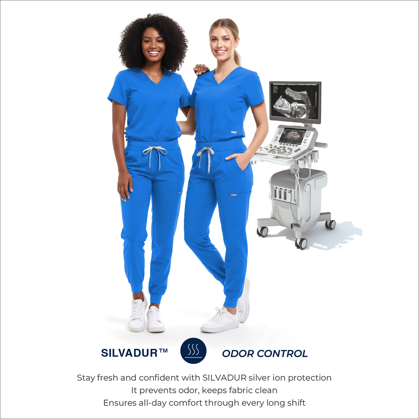 Scrub Set for Women-12 Pockets