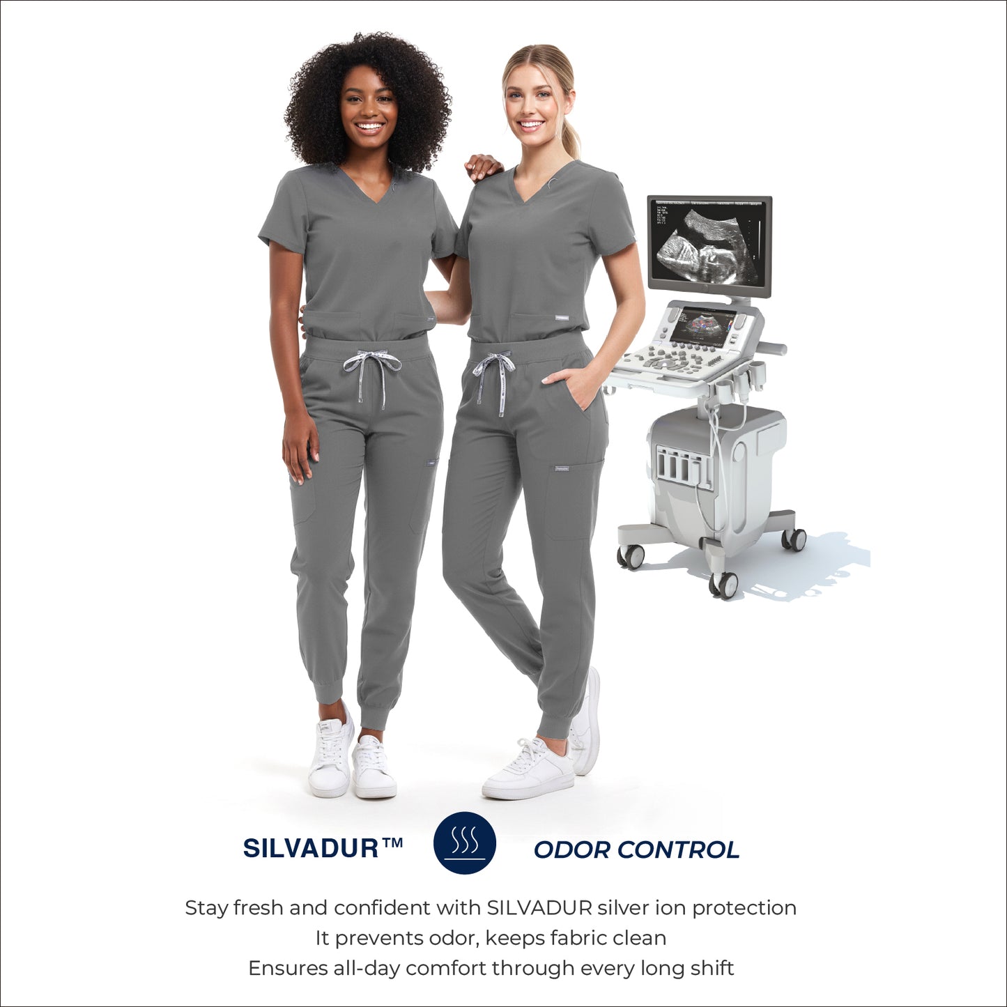 Scrub Set for Women-12 Pockets