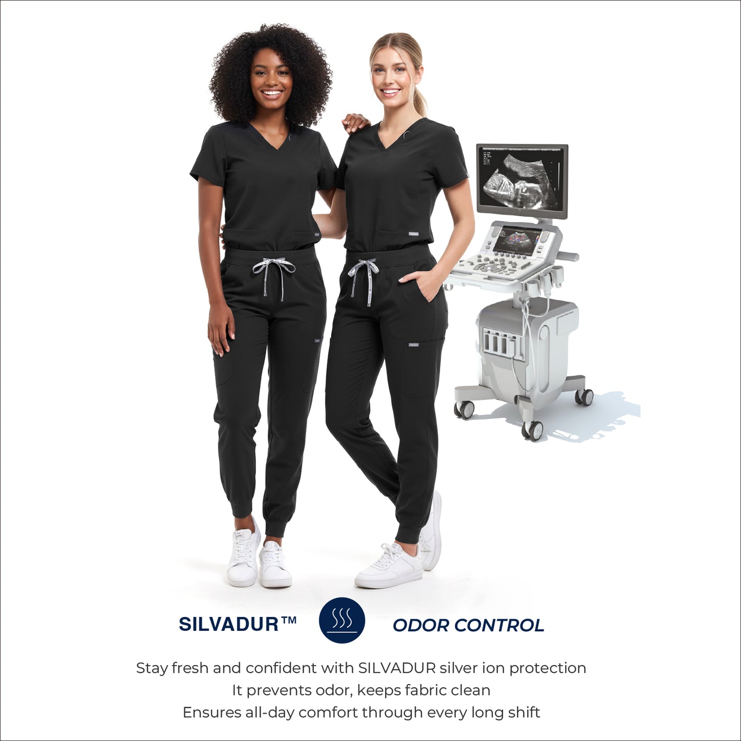 Scrub Set for Women-12 Pockets