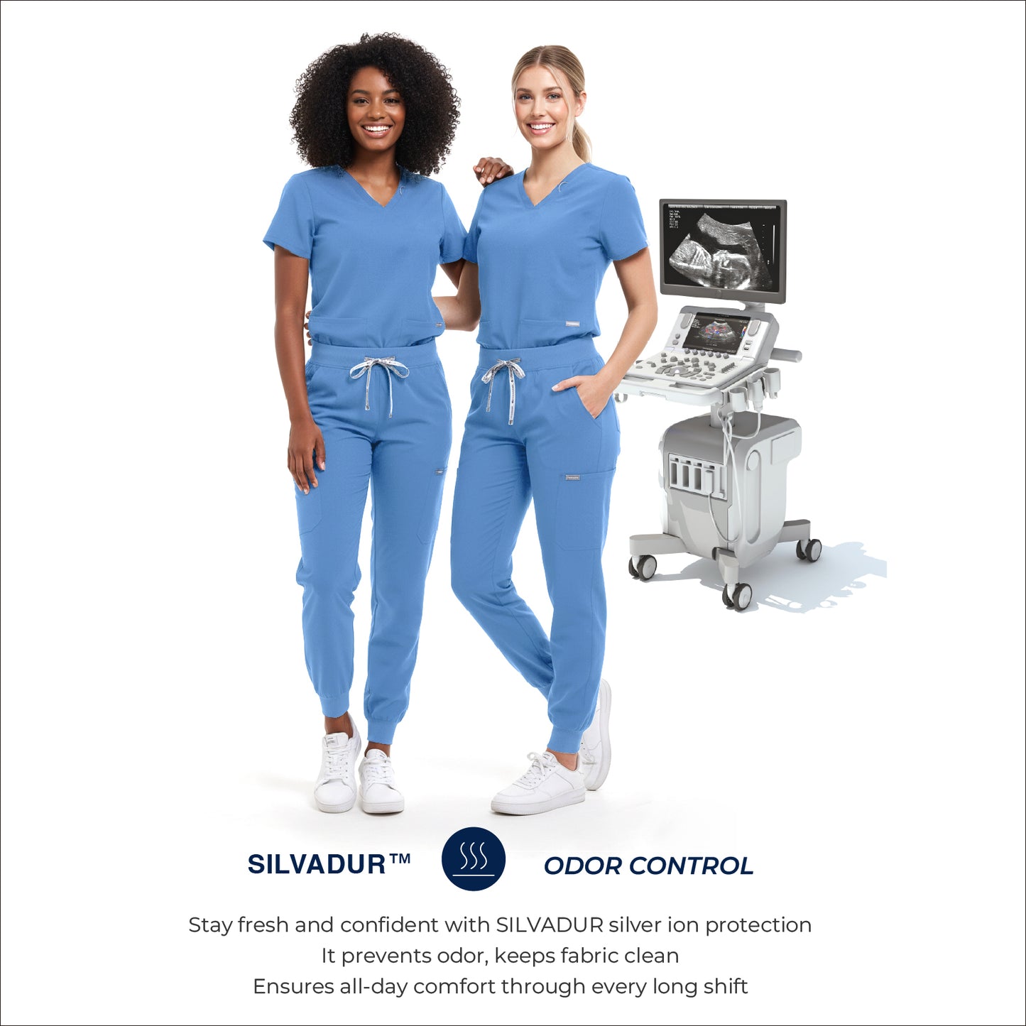 Scrub Set for Women-12 Pockets