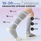 2 Pairs Graduated Compression Socks