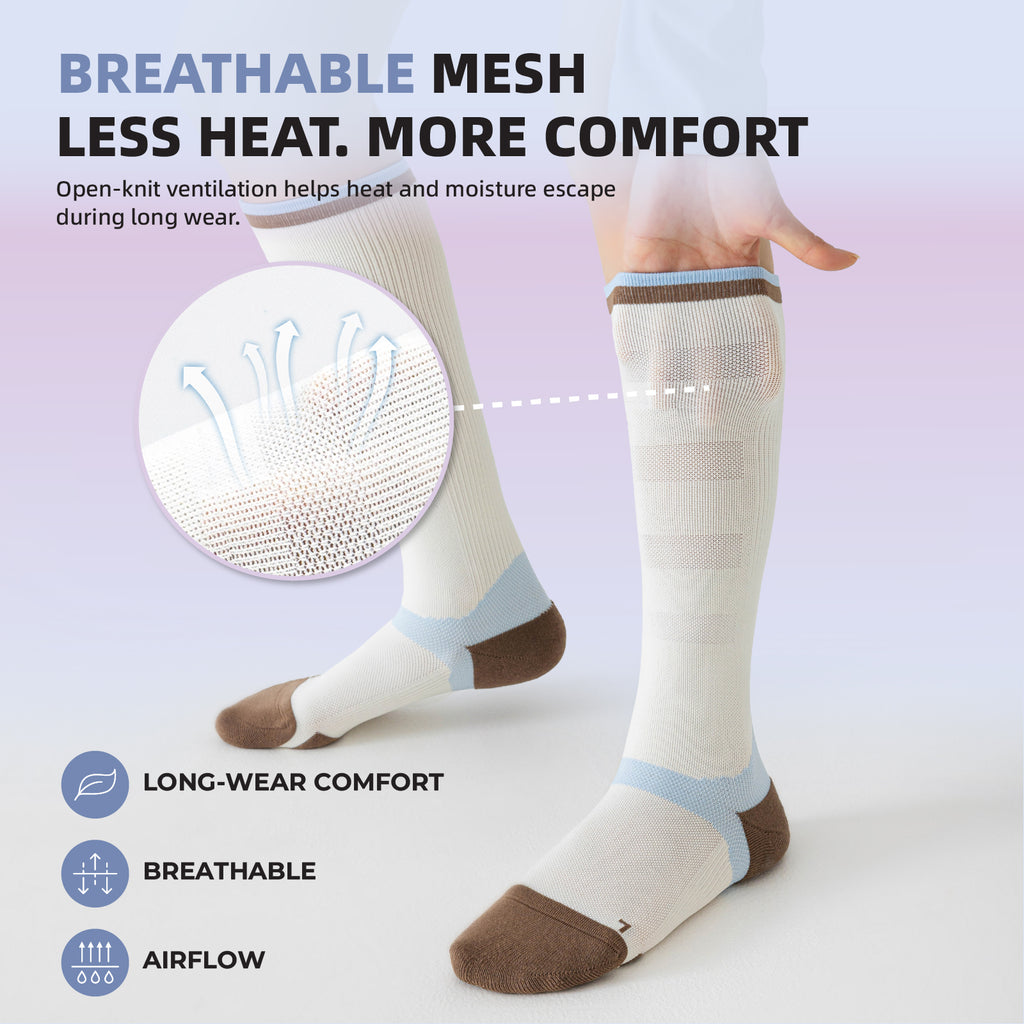 2 Pairs Graduated Compression Socks