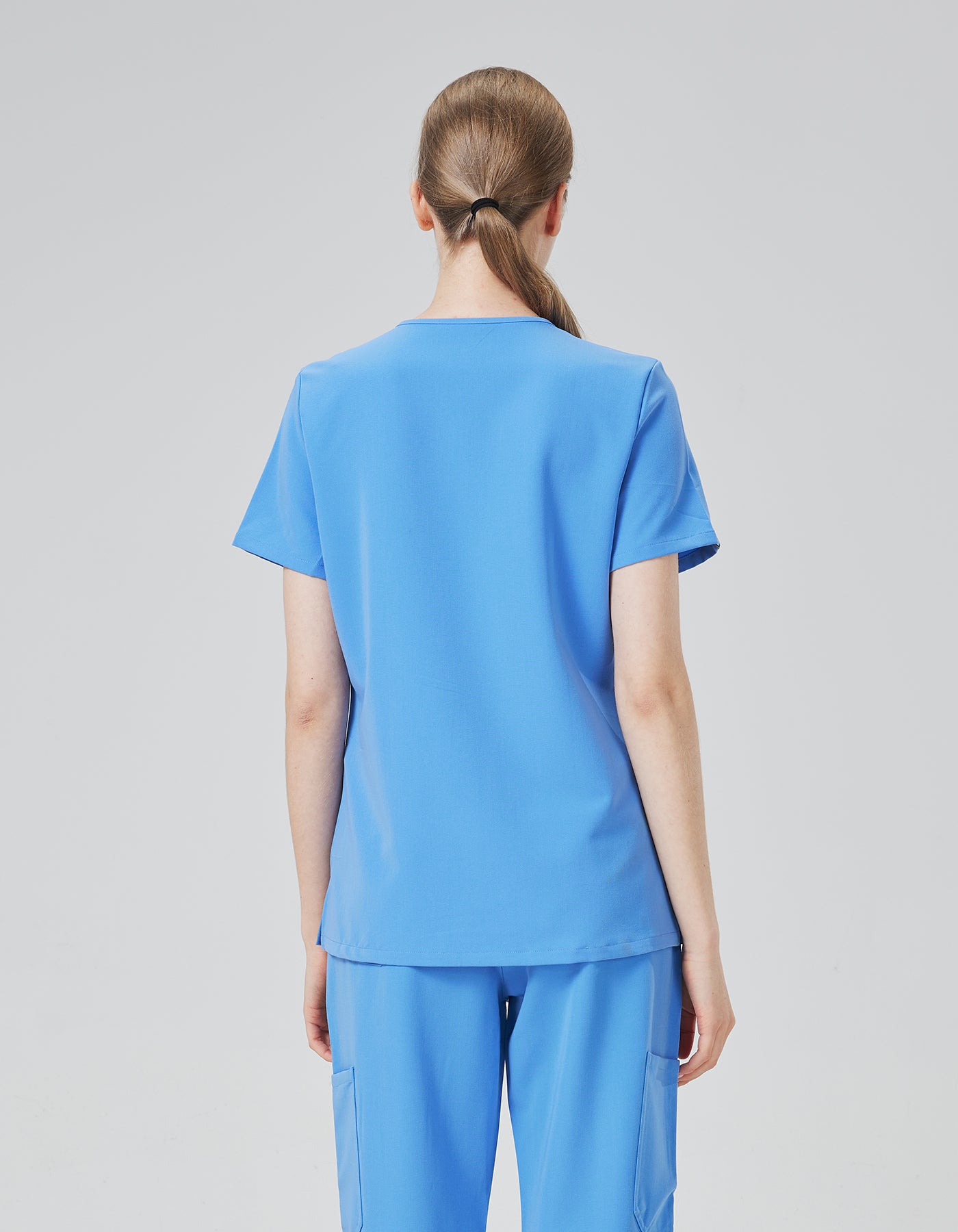 Women Scrub Top - 4 Pockets V-Neck