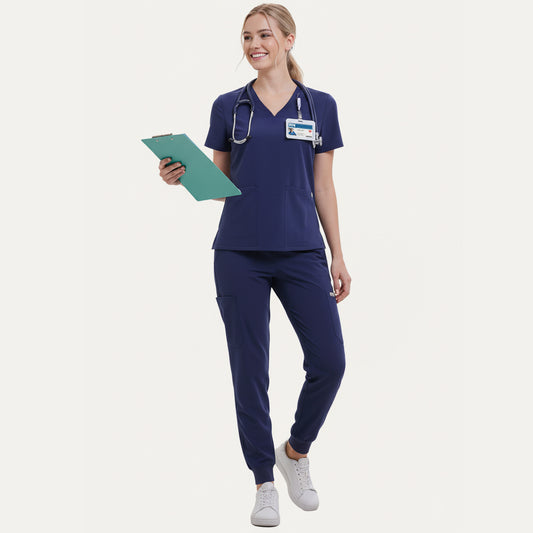 Scrub Set for Women-12 Pockets