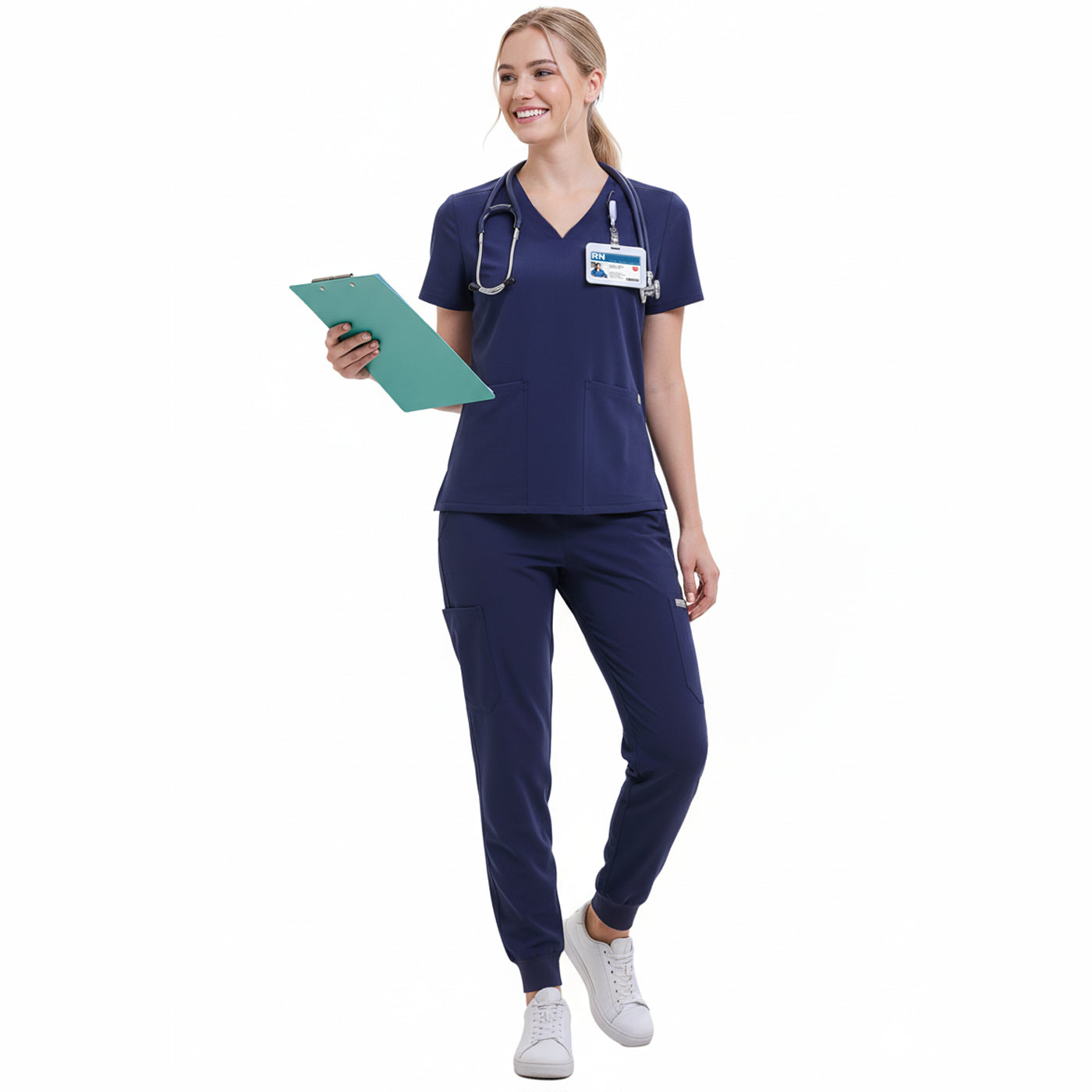 Scrub Set for Women-12 Pockets