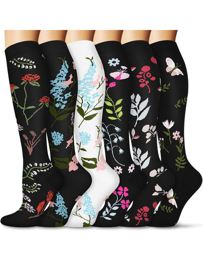 6 Pairs Compression Socks