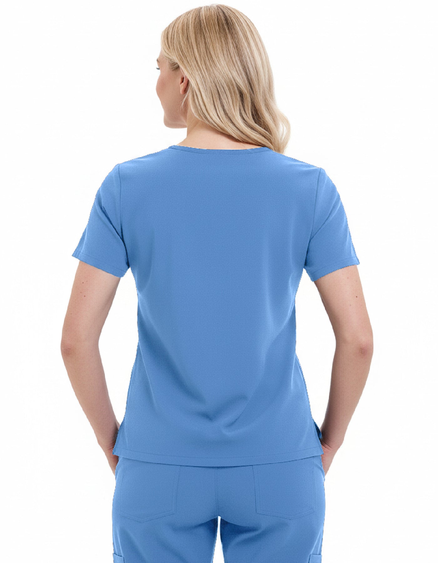Women Scrub Top - 4 Pockets V-Neck