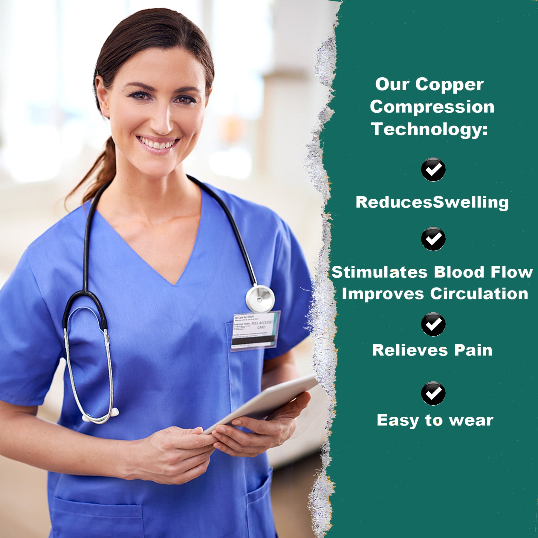 2 Pairs Zipper Compression Socks