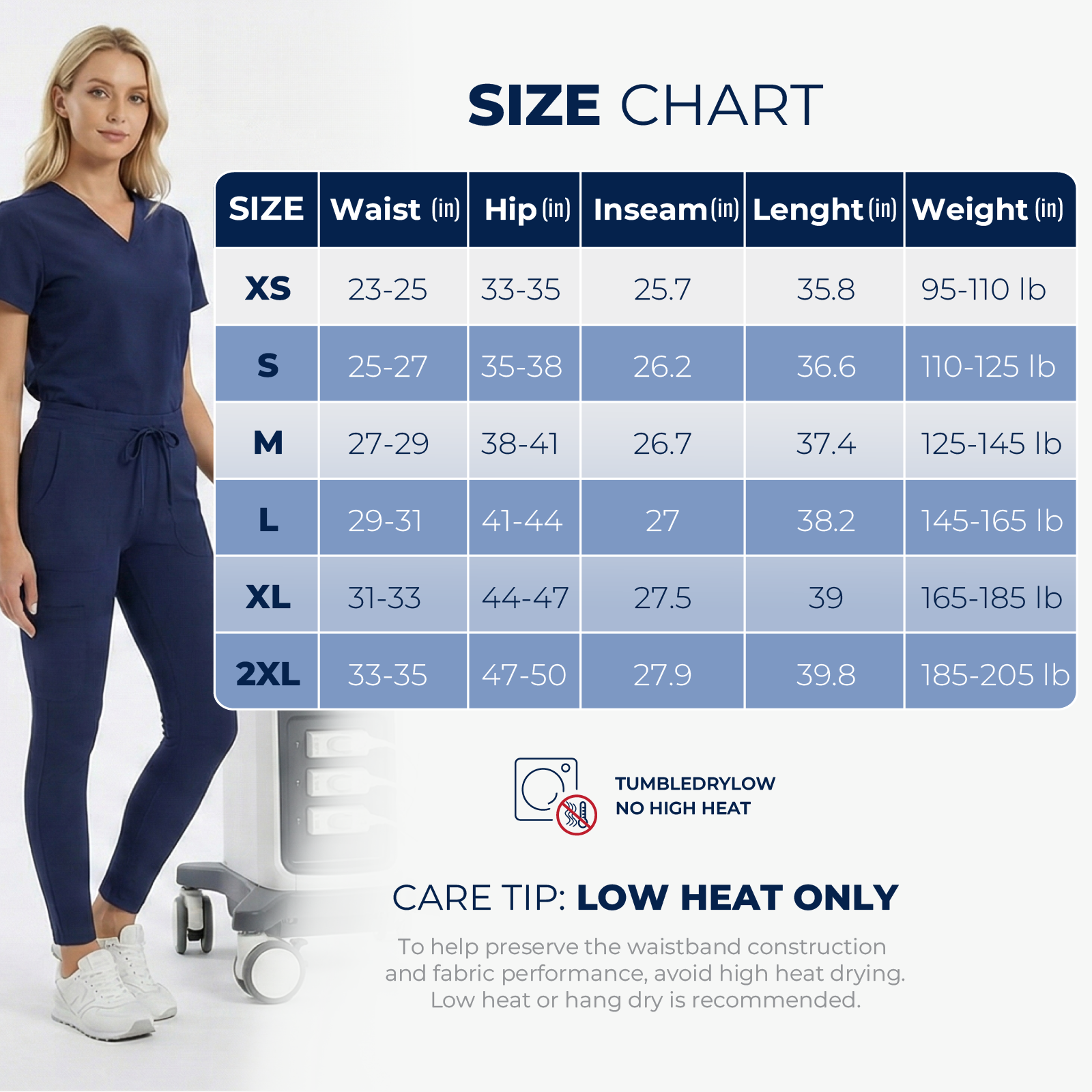 High Rise Yoga Scrub leggings