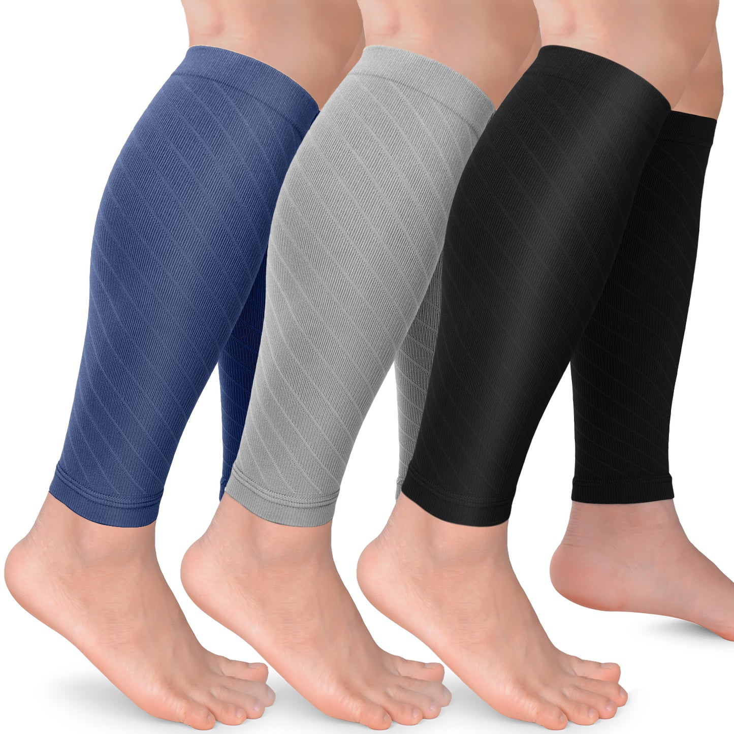 3 Pairs Calf Compression Sleeves