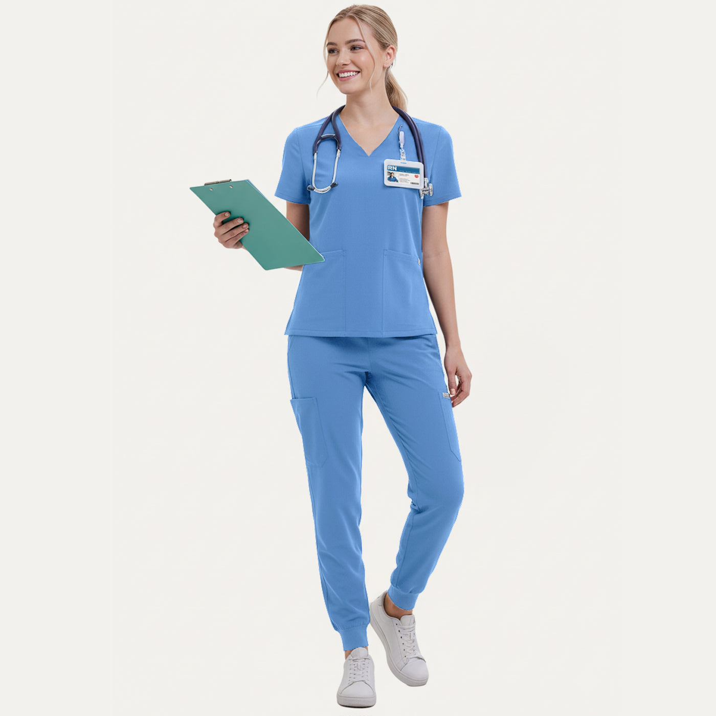 Scrub Set for Women-12 Pockets