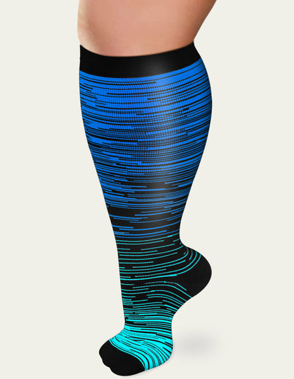 Tinylemon 3 pairs Plus size compression socks