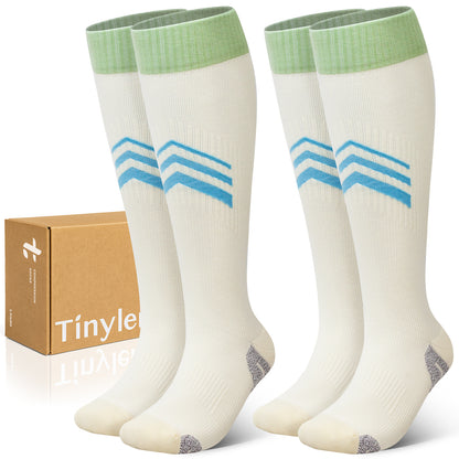 2 Pairs Wide Calf Compression Socks