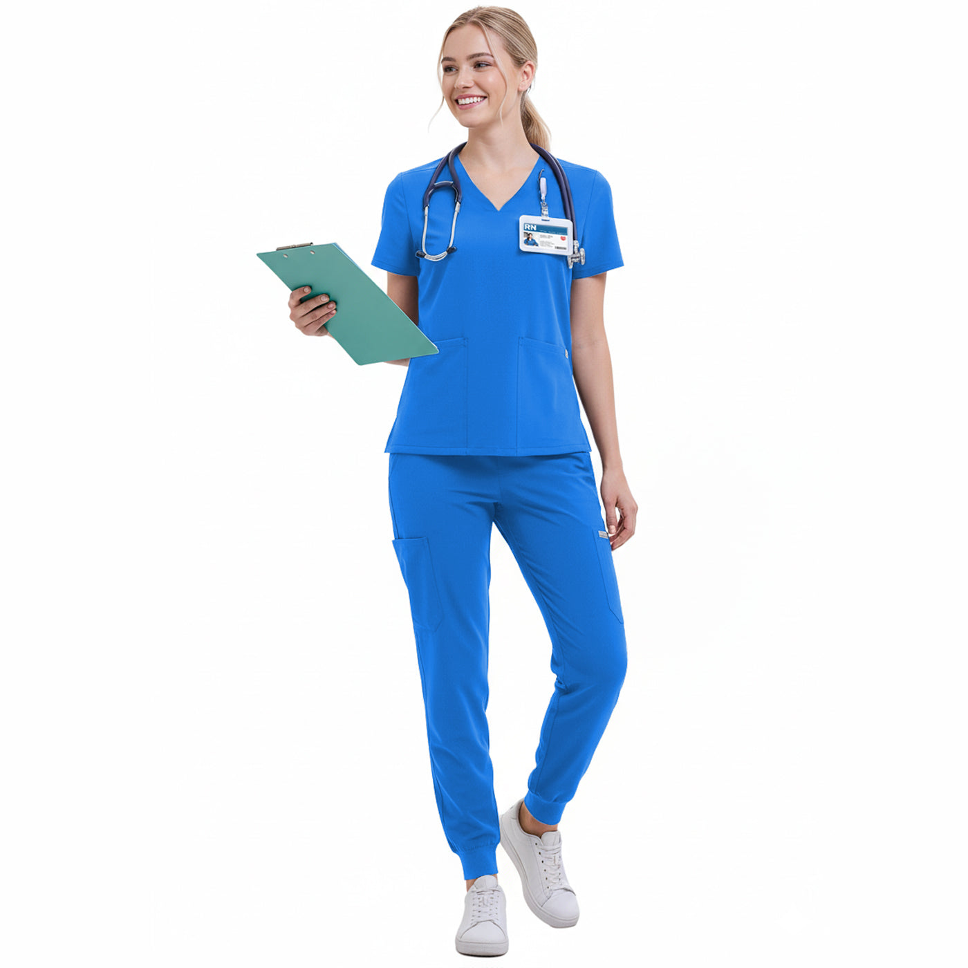 Scrub Set for Women-12 Pockets