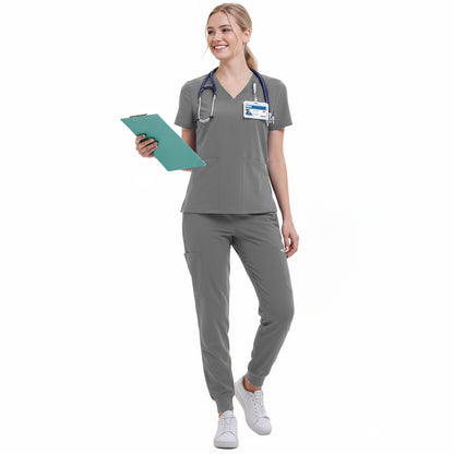 Scrub Set for Women-12 Pockets