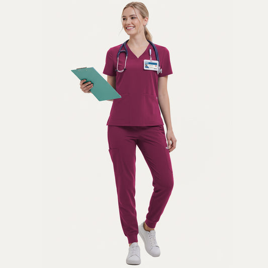 Scrub Set for Women-12 Pockets