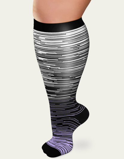 Tinylemon 3 pairs Plus size compression socks