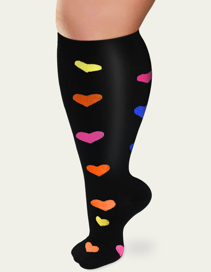 Tinylemon 3 pairs Plus size compression socks