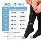 2 Pairs Zipper Compression Socks