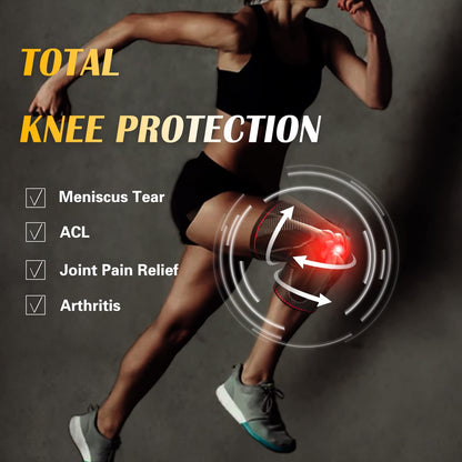 Knee Brace with Detachable Patella Gel Pads