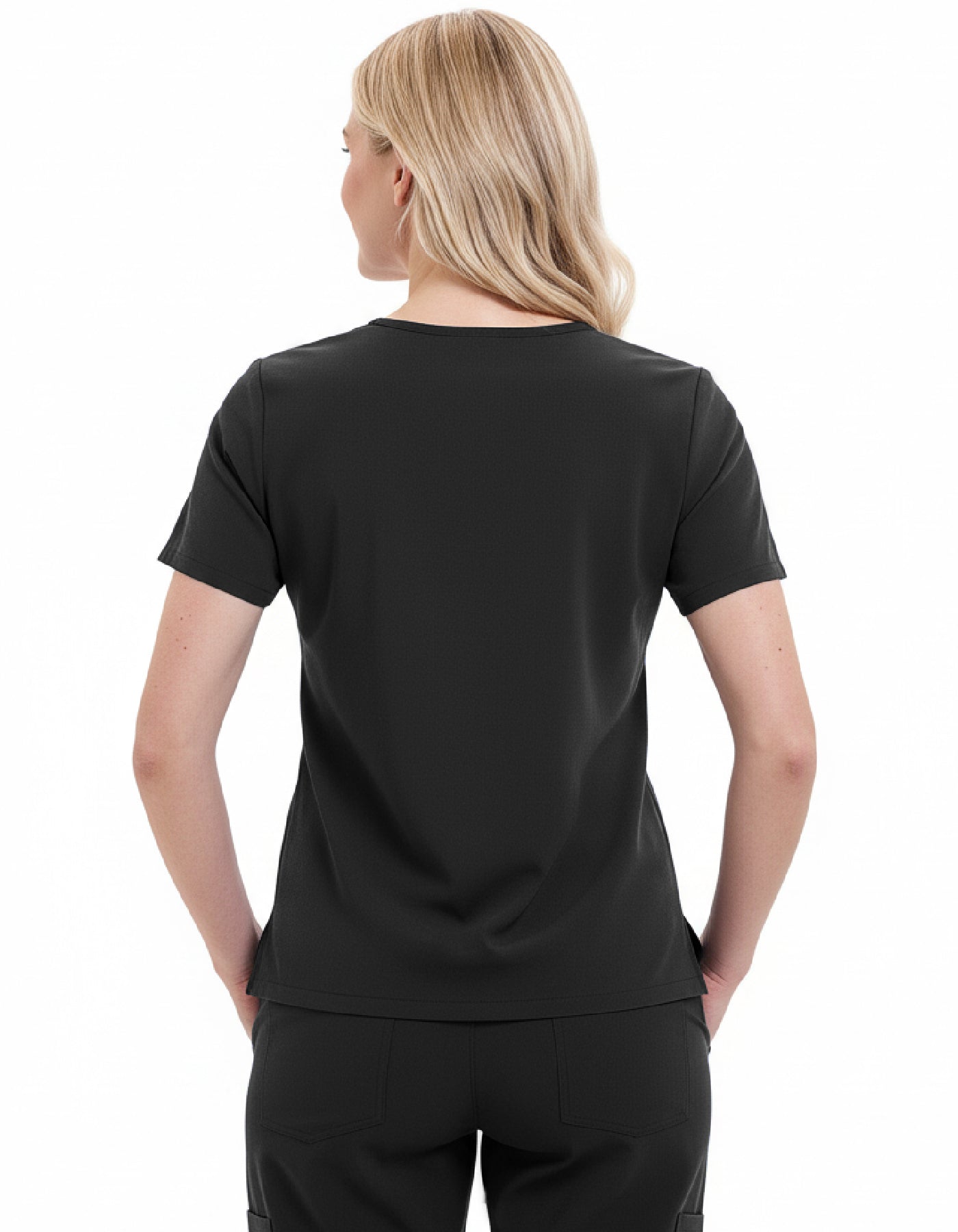 Women Scrub Top - 4 Pockets V-Neck