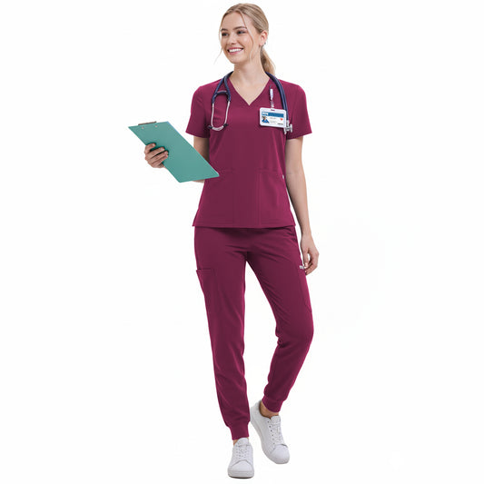 Scrub Set for Women-12 Pockets