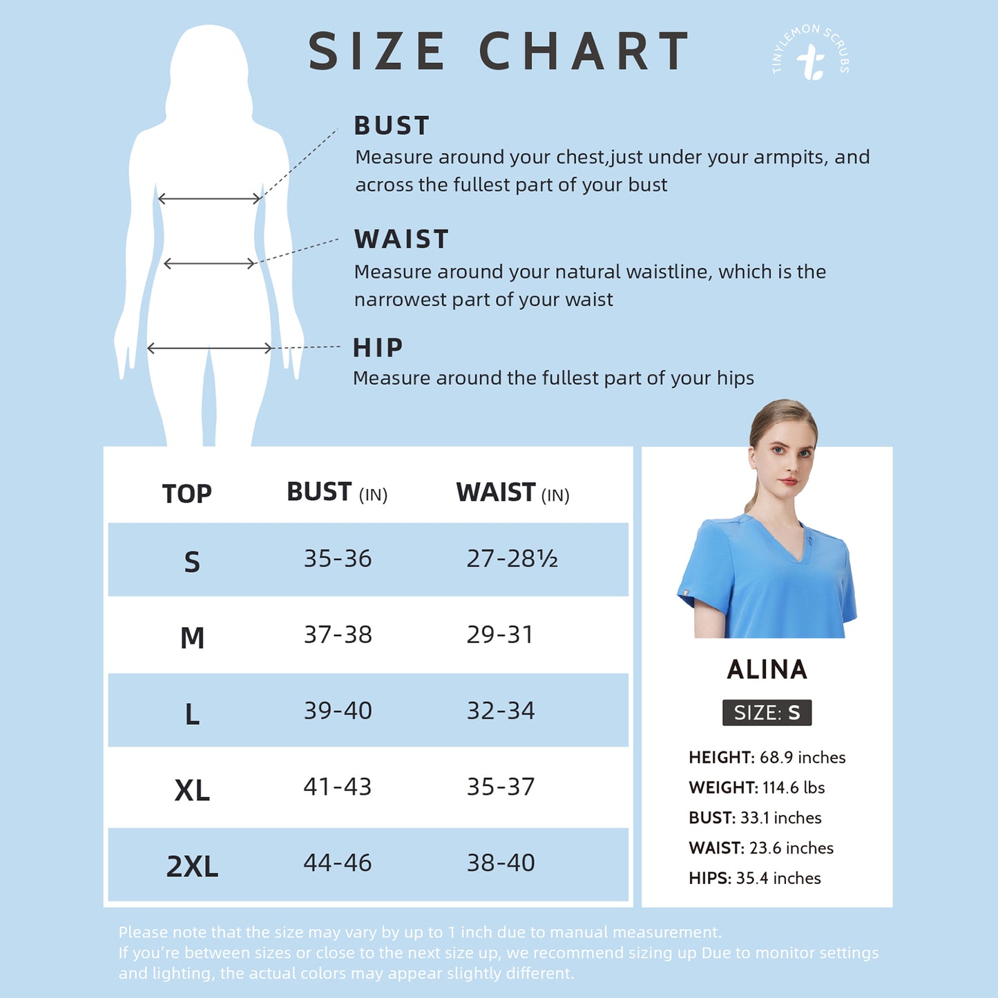 Women Scrub Top - 4 Pockets V-Neck