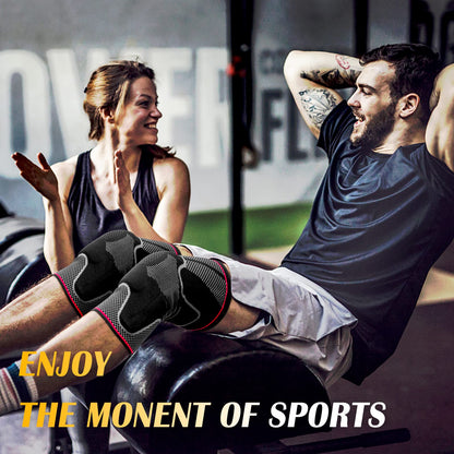 Knee Brace with Detachable Patella Gel Pads