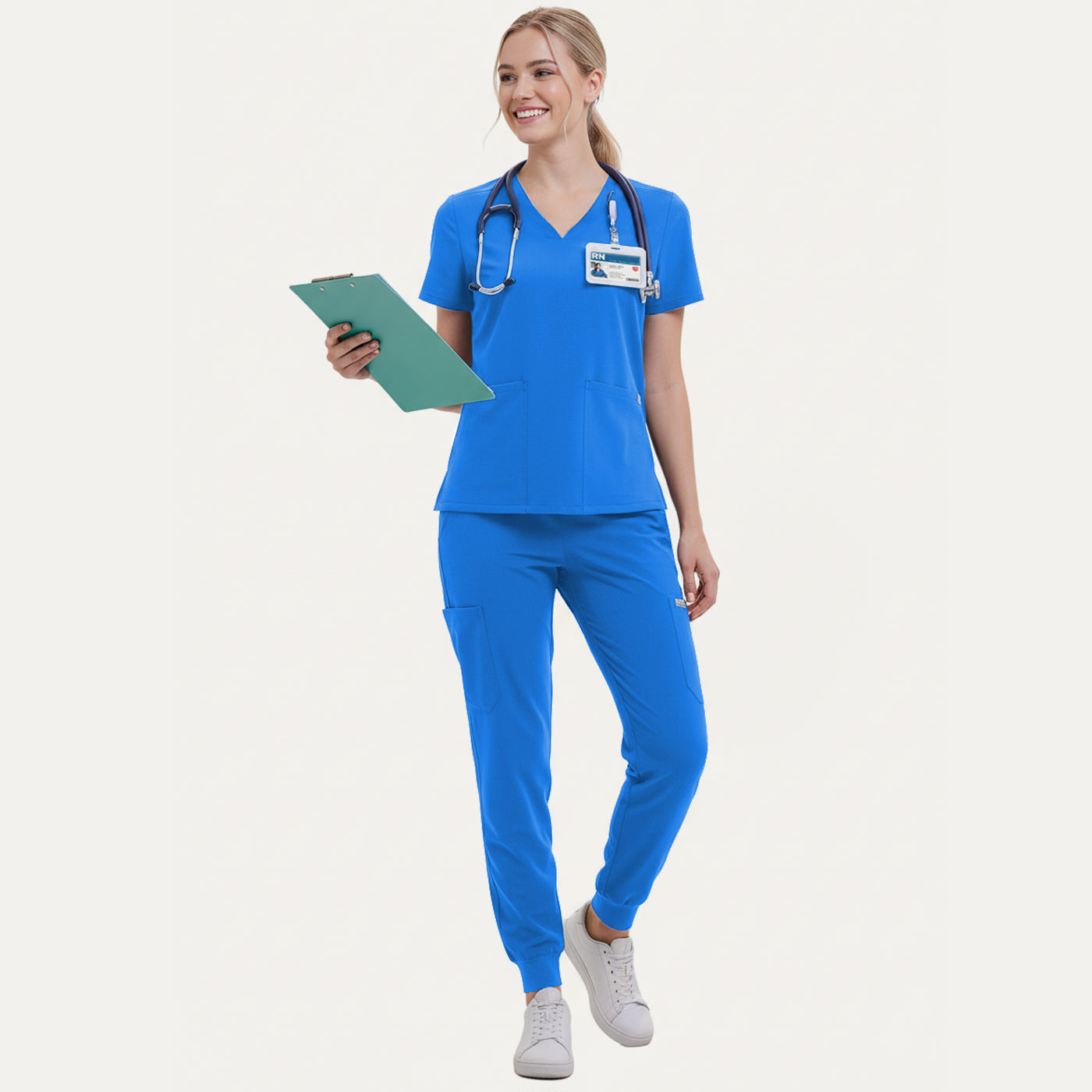 Scrub Set for Women-12 Pockets