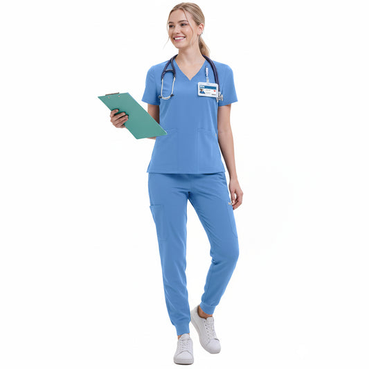 Scrub Set for Women-12 Pockets