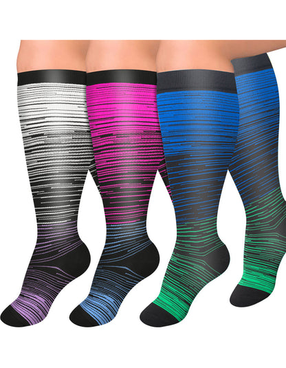 Tinylemon 3 pairs Plus size compression socks