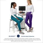 Scrub Pants for Women - Caribbean Blue