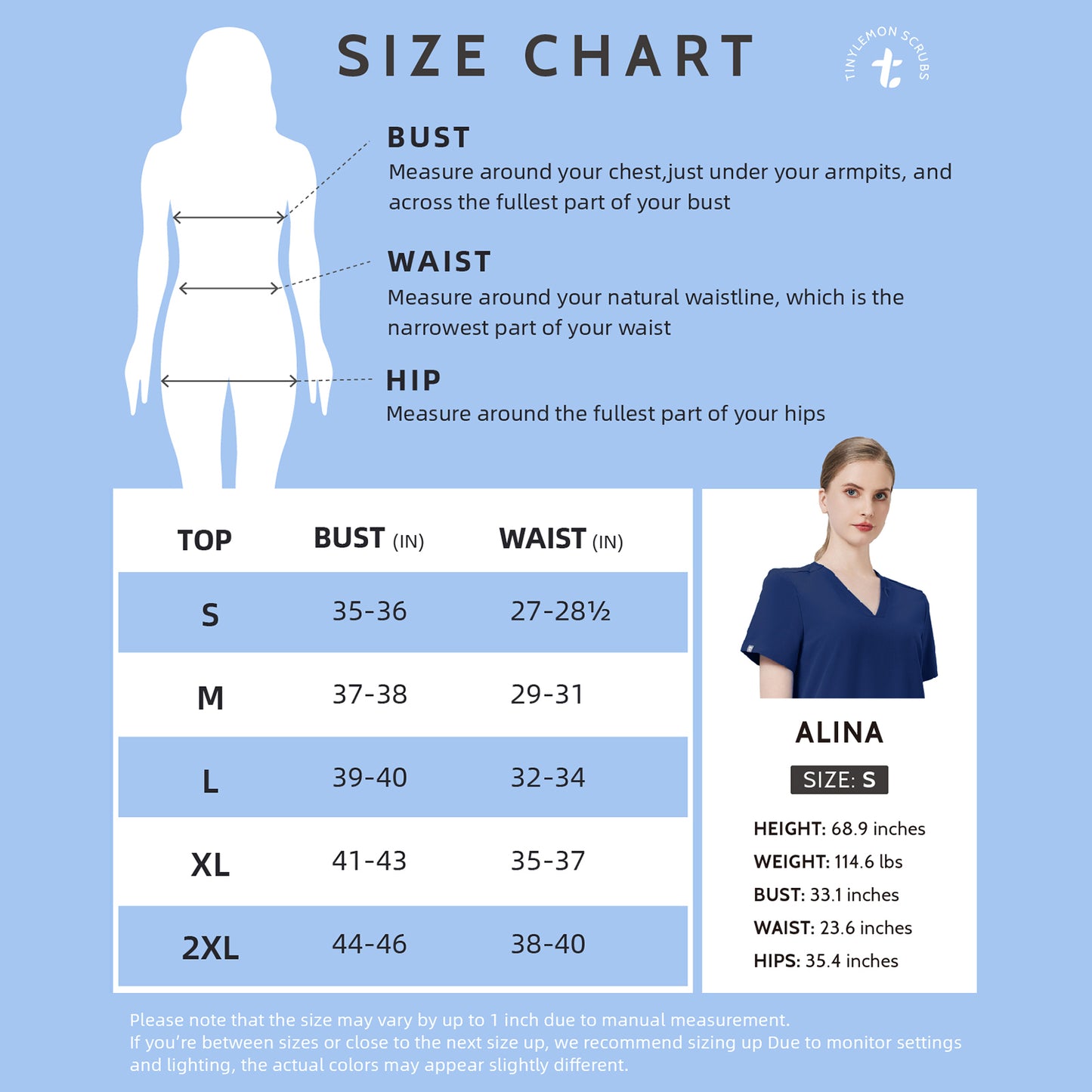Tinylemon Scrub suit for Women 8 pockets