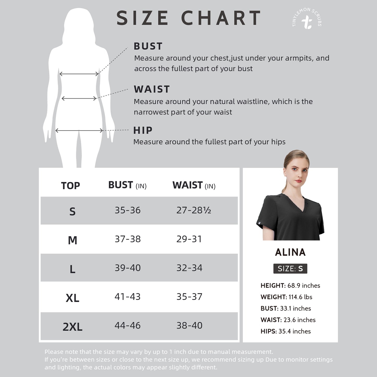 Women Scrub Top - 4 Pockets V-Neck