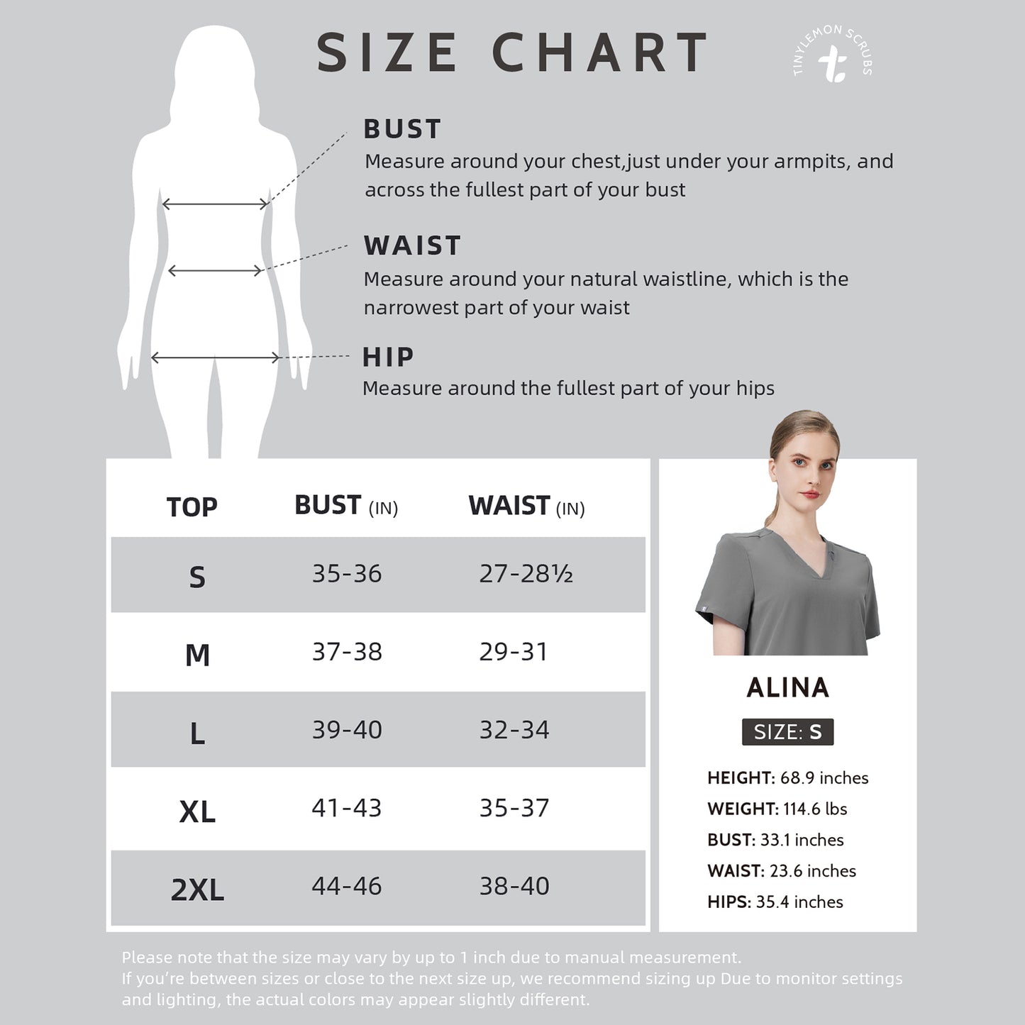 Women Scrub Top - 4 Pockets V-Neck