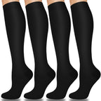 4 Pairs Compression Socks - Solid