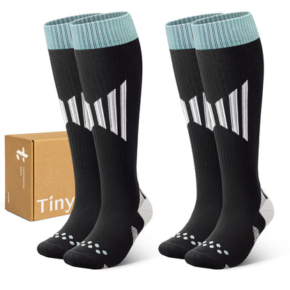 2 Pairs Wide Calf Compression Socks