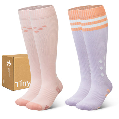 2 Pairs Wide Calf Compression Socks