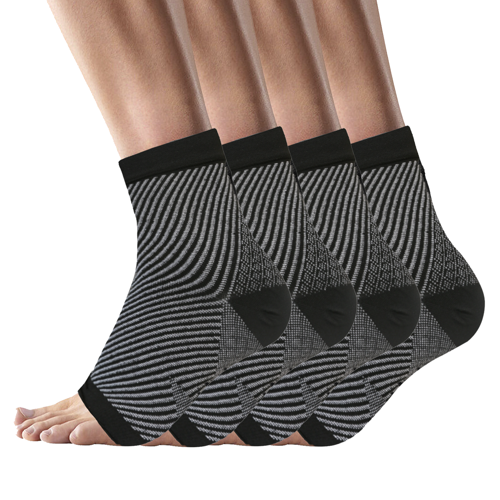 2 Pairs Ankle Brace Compression Sleeve