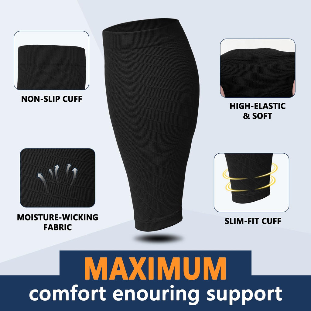 3 Pairs Calf Compression Sleeves