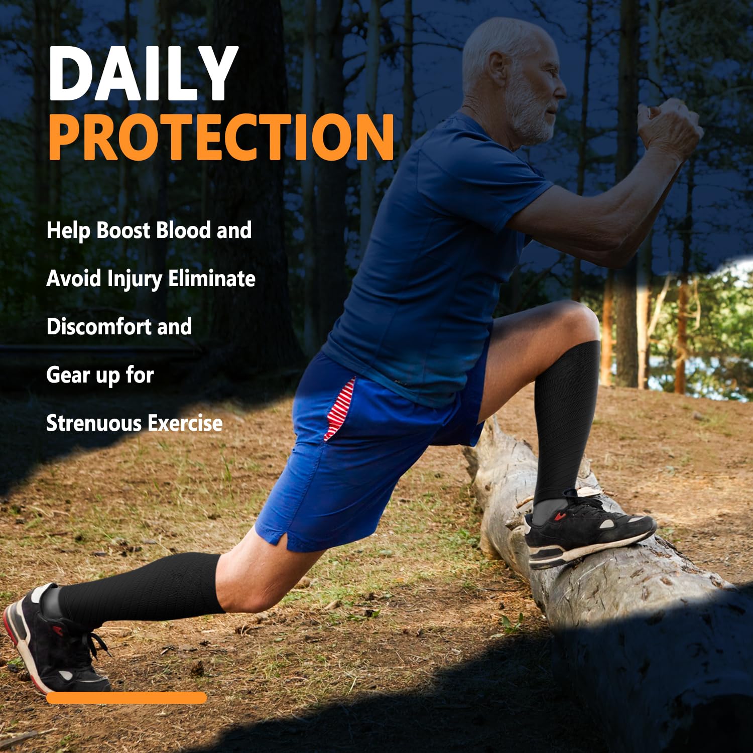 3 Pairs Calf Compression Sleeves