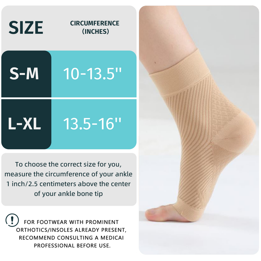 2 Pairs Ankle Brace Compression Sleeve